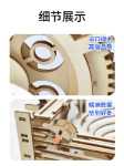 성인과 어린이 남성과 여성 생일 선물 트랙 롤러 볼을위한 나무 퍼즐 기계 수제 DIY 조립 퍼즐 장난감의 그림