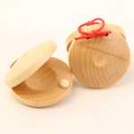 나무 딸랑이 너도밤나무 오르프 타악기 유아 음악 장난감 다다 댄스 보드 원형 댄스 보드 교구의 그림