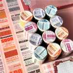 텍스트 테이프 핸드북 접착제 롤 영어 장식 스티커 공급 문자 제목 찢을 수있는 분리 가능한 문구 영어 일일 사용 글꼴 지팡이 및 종이 재료 핸드북 개미 소금 시스템 스티커 문학적의 그림