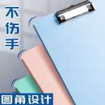 10 개의 필기 패드 A4 폴더 클립 보드 보드 클립 학생용 문제지 시험 패드 계약 회의록 사무용품 하드 쉘 학습 필기 패드 레스토랑 식당 메뉴 클립 보드 팩의 그림