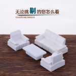 DIY 수제 미니어처 장면 조경 재료 해부 가구 모델 테이블 및 의자 세트 디스플레이 캐비닛 장식품 1:50의 그림