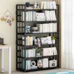 어린이 책장 선반 바닥 현대 간단한 사무실 철 다층 벽에 대한 가정 독서 저장 책장의 그림