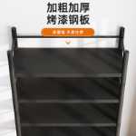 책장 선반 바닥 다층 간단한 책장 가정용 철 강철 벽에 대한 거실 학생 책 보관 선반의 그림