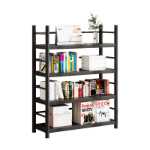 책장 선반 바닥 다층 간단한 책장 가정용 철 강철 벽에 대한 거실 학생 책 보관 선반의 그림