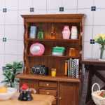 1:12 음식과 놀이 시뮬레이션 가구 모델 책장 선반 OB11 포켓 장면 인형 집 인형 집 DIY의 그림