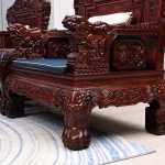 인도네시아 검은 사워 가지 나무 넓은 잎 회양목 중국 고전 고급 동양 마호가니 소파 마호가니 가구 거실 풀 세트의 그림