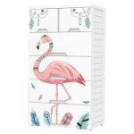 두꺼운 서랍 보관함 상자 가정용 보관 캐비닛 장난감 사물함 옷 다층 정리함 보관함의 그림