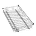 다층 주방 선반 DIY 캐비닛 풀 아웃 야채 선반 보관 선반 보관 바구니 옷장 서랍 형 선반의 그림