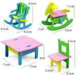 EVA 가구 놀이 집 장난감 DIY 퍼즐 수제 어린이 빌딩 블록 의자 모델 작은 의자 3 차원 퍼즐의 그림