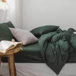 제라늄 코튼 침대 4 피스 침구세트의 그림