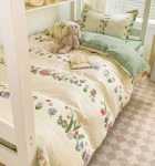 대학 기숙사 침구 세트의 그림