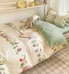 대학 기숙사 침구 세트의 그림