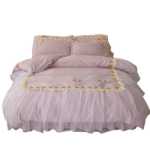 실크 4 피스 침구세트의 그림