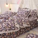 워싱 코튼 4 피스 침구 세트의 그림