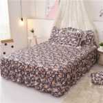 워싱 코튼 4 피스 침구 세트의 그림