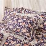 워싱 코튼 4 피스 침구 세트의 그림