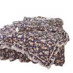 워싱 코튼 4 피스 침구 세트의 그림