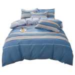 코튼 100 % 4 피스 침대 시트 이불 커버의 그림