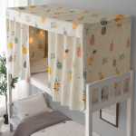 침대 커튼 대학 기숙사 정전 패브릭 위 이층 아래 이층 높은 낮은 침대 기숙사 방 커튼 커튼 테이블 주위의 커튼 대학 커튼의 그림