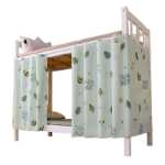 학생 기숙사 침대 커튼 낮은 이층 강한 정전 천 여성 대학 남성 두꺼운 커튼 위 이층 기숙사 방 커튼 싱글 침대 전체의 그림