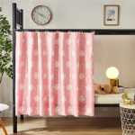 침대 커튼 정전 기숙사 학생 이층 그늘 커튼 기숙사 방 위층 침대 인클로저 테이블 커튼 아래 천 소녀 하트 침대 커튼의 그림