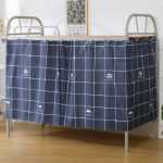 기숙사 침대 커튼 낮은 이층 정전 통기성 패브릭 커튼 학생 기숙사 침대 커튼 이층 침대 유니버설 싱글 침대 서라운드 커튼의 그림