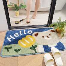귀여운 새로운 욕실 미끄럼 방지 바닥 매트 카펫 실내 가정용 가정용 침실 두꺼운 바닥 봉제 발 매트 DJ의 그림