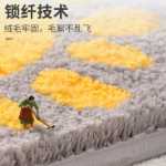 귀여운 새로운 욕실 미끄럼 방지 바닥 매트 카펫 실내 가정용 가정용 침실 두꺼운 바닥 봉제 발 매트 DJ의 그림