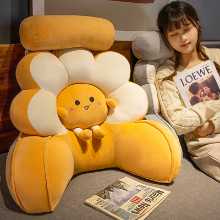 만화 꽃 침대 머리 쿠션 소프트 패키지 쿠션 빅 백 쿠션 사무실 허리 쿠션 어린이 소녀 침대 독서 책의 그림