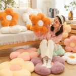 꽃 베개 봉제 장난감 인형 침대 수면 쿠션 꽃잎 쿠션 의자 쿠션 귀여운 소녀 선물의 그림