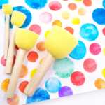 어린이 그림 낙서 도구 스폰지 페인트 브러시 브러시 유치원 DIY 스탬프 아트웍 재료 롤러 롤러의 그림