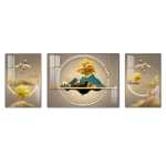 거실 장식 그림 현대 간단한 소파 배경 벽걸이 그림 빛 고급 분위기 벽화 2022 새로운 삼부작 벽화의 그림