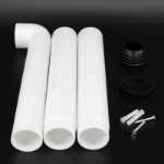 쪼그리고 앉는 변기 물 탱크 플러싱 탱크 배출 파이프 피팅 다운 파이프 씰링 링 개스킷 화장실 플라스틱 배수관 굴곡의 그림