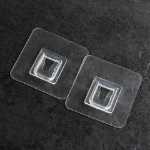 비 마킹 패치 욕실 선반 패치 예비 부품 구멍이없는 비 마킹 접착제 욕실 벽걸이의 그림