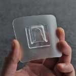 비 마킹 패치 욕실 선반 패치 예비 부품 구멍이없는 비 마킹 접착제 욕실 벽걸이의 그림