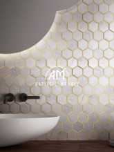 욕실 벽 타일 모자이크 타일의 그림