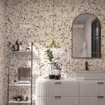 천연 대리석 돌 모자이크 타일의 그림