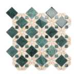 천연 대리석 돌 모자이크 타일의 그림