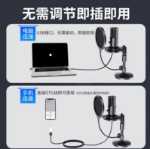 마이크 녹음 전문 오디오 북 더빙 특수 장비 콘덴서 마이크 휴대 전화 컴퓨터 라디오 마이크 세트의 그림