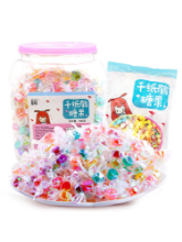 천 종이 크레인 사탕 과일 하드 캔디 봉지 과일 맛 대량 결혼식 도매 5 고양이 할로윈 여섯 하나의 작은 간식의 그림