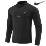 스포츠 긴팔 남성 달리기 피트니스 훈련 옷 통기성 하프 지퍼 학생 육상 축구 스포츠 스웨터 속건성 옷의 그림