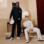 봄과 가을 캐주얼 스웨트 팬츠 커팅을 실행하는 Aspirant UZIS 스웨트 팬츠 남성 니트 스트레이트 느슨한 농구 바지의 그림