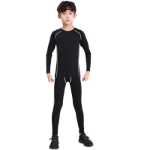 어린이 스타킹 농구 유니폼 피트니스 패딩 따뜻한 훈련 고탄성 바닥 속건성 스포츠 정장 가을과 겨울 소년의 그림