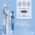 블루 테크 스키 세트 남녀 유니버설 스키 스노우 보드 스노우 보드 올라운드 보드 플랫 플라워 성인 올라운드 조각 스케이트 보드 풀 세트의 그림