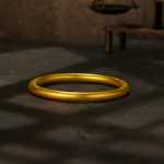 토요일 행운 금 팔찌의 그림