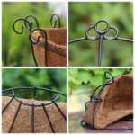 자연 통기성 코코넛 야자 꽃 바구니의 그림