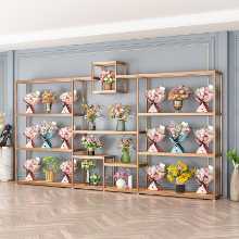 꽃집 선반 디스플레이 랙의 그림