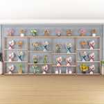 꽃집 선반 디스플레이 랙의 그림