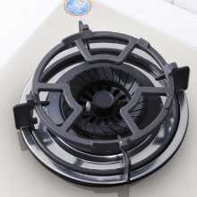 가스 쿠커 브래킷 가스 쿠커 쿡탑 선반 브래킷 가스 쿠커 선반 브래킷 냄비 홀더 작은 냄비 우유 냄비 미끄럼 방지 랙이있는 스토브 랙의 그림