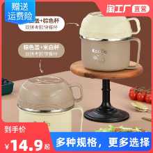 304 스테인레스 스틸 도시락 작업 학생 특별 밥 그릇 패스트 푸드 컵 쌀 분지 매점 재생 밥 그릇 도시락 여성의 그림